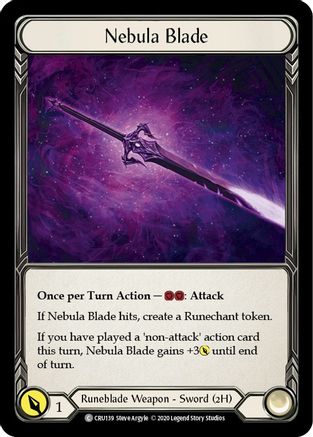 Nebula Blade [CRU139] (Crucible of War)  1st Edition Normal