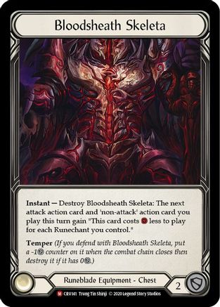 Bloodsheath Skeleta [U-CRU141] (Crucible of War Unlimited)  Unlimited Rainbow Foil