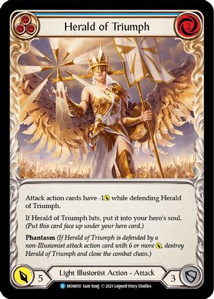 Herald of Triumph (Blue) [U-MON010-RF] (Monarch Unlimited)  Unlimited Rainbow Foil