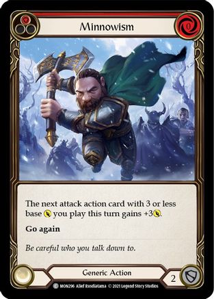 Minnowism (Red) [MON296-RF] (Monarch)  1st Edition Rainbow Foil