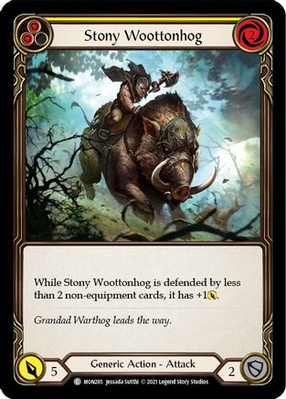 Stony Woottonhog (Yellow) [U-MON285] (Monarch Unlimited)  Unlimited Normal