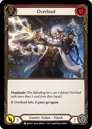 Overload (Red) [MON275] (Monarch)  1st Edition Normal