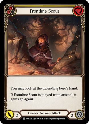 Frontline Scout (Yellow) [U-MON273-RF] (Monarch Unlimited)  Unlimited Rainbow Foil
