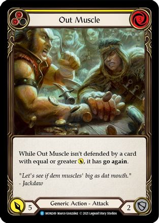 Out Muscle (Yellow) [MON249] (Monarch)  1st Edition Normal