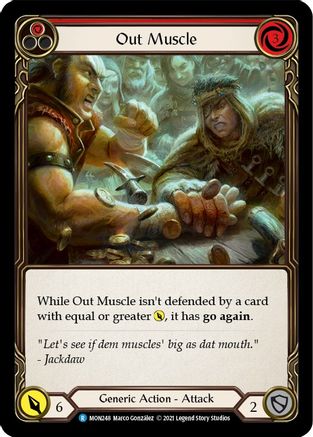 Out Muscle (Red) [U-MON248-RF] (Monarch Unlimited)  Unlimited Rainbow Foil