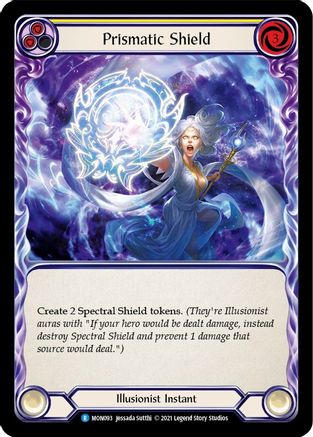 Prismatic Shield (Yellow) [U-MON093-RF] (Monarch Unlimited)  Unlimited Rainbow Foil