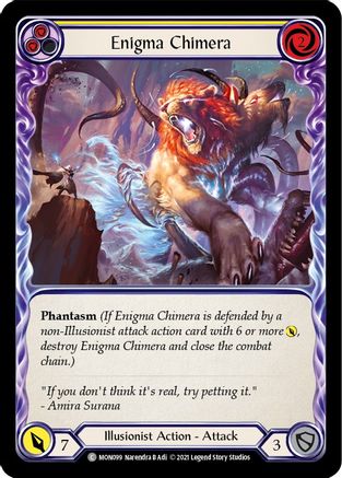 Enigma Chimera (Yellow) [U-MON099-RF] (Monarch Unlimited)  Unlimited Rainbow Foil