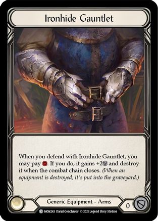 Ironhide Gauntlet [MON243] (Monarch)  1st Edition Normal