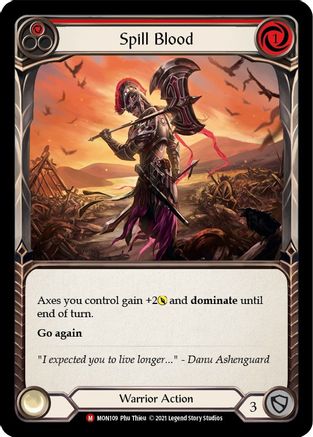 Spill Blood [U-MON109-RF] (Monarch Unlimited)  Unlimited Rainbow Foil
