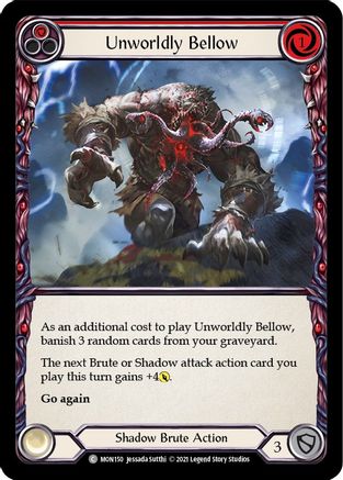 Unworldly Bellow (Red) [MON150] (Monarch)  1st Edition Normal