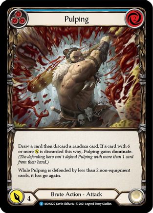 Pulping (Blue) [MON225-RF] (Monarch)  1st Edition Rainbow Foil