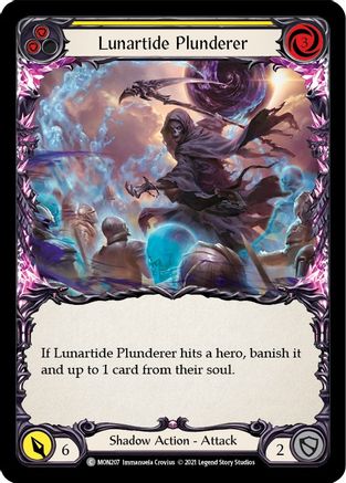 Lunartide Plunderer (Yellow) [U-MON207] (Monarch Unlimited)  Unlimited Normal