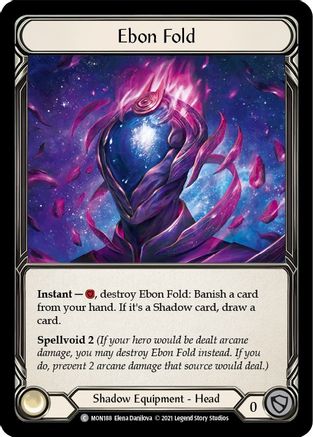 Ebon Fold [MON188-CF] (Monarch)  1st Edition Cold Foil