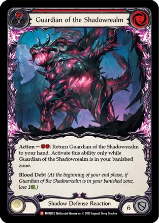 Guardian of the Shadowrealm [U-MON192-RF] (Monarch Unlimited)  Unlimited Rainbow Foil
