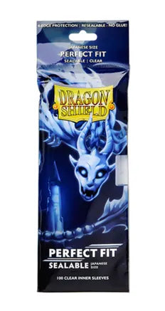 Dragon Shield Japanese Size Perfect Fit Sealable Sleeves - Clear (100-Pack)