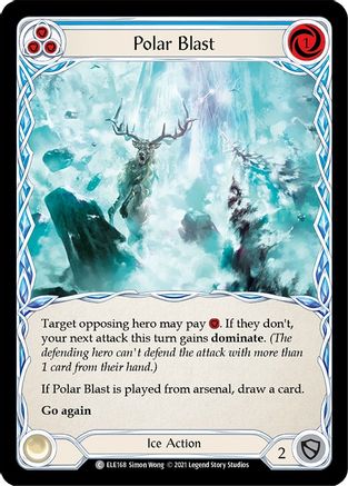 Polar Blast (Blue) [U-ELE168] (Tales of Aria Unlimited)  Unlimited Normal