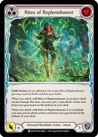 Rites of Replenishment (Red) [U-ELE079] (Tales of Aria Unlimited)  Unlimited Normal
