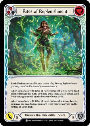 Rites of Replenishment (Yellow) [U-ELE080] (Tales of Aria Unlimited)  Unlimited Normal