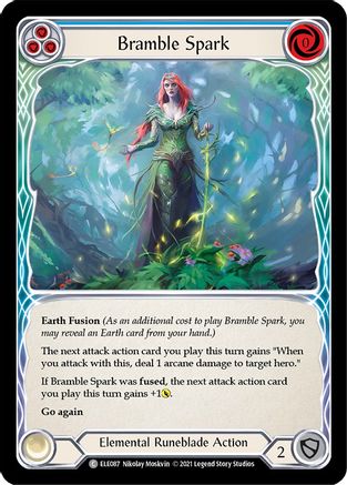 Bramble Spark (Blue) [U-ELE087] (Tales of Aria Unlimited)  Unlimited Rainbow Foil