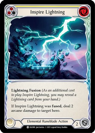 Inspire Lightning (Yellow) [U-ELE089] (Tales of Aria Unlimited)  Unlimited Normal
