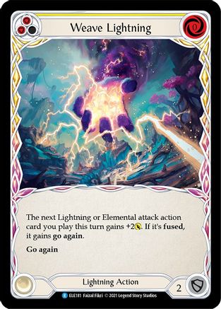Weave Lightning (Yellow) [ELE181] (Tales of Aria)  1st Edition Normal