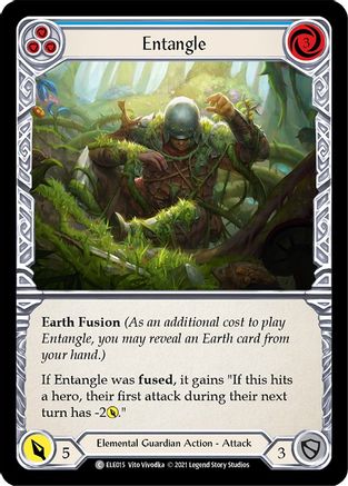 Entangle (Blue) [U-ELE015] (Tales of Aria Unlimited)  Unlimited Rainbow Foil