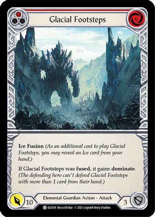 Glacial Footsteps (Red) [U-ELE016] (Tales of Aria Unlimited)  Unlimited Rainbow Foil
