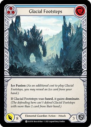 Glacial Footsteps (Blue) [U-ELE018] (Tales of Aria Unlimited)  Unlimited Rainbow Foil