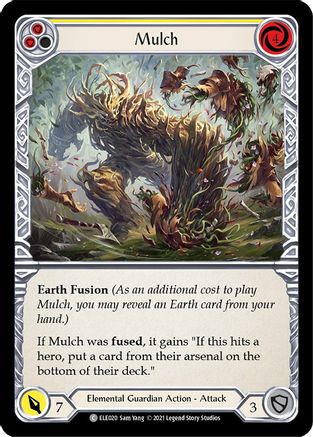 Mulch (Yellow) [ELE020] (Tales of Aria)  1st Edition Rainbow Foil
