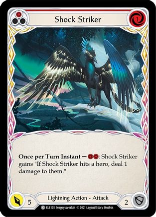 Shock Striker (Red) [U-ELE195] (Tales of Aria Unlimited)  Unlimited Rainbow Foil