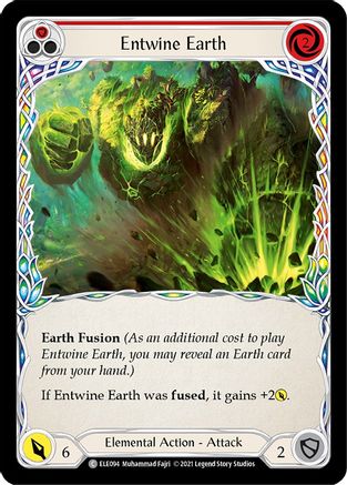 Entwine Earth (Red) [U-ELE094] (Tales of Aria Unlimited)  Unlimited Rainbow Foil