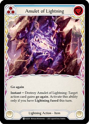 Amulet of Lightning [ELE201] (Tales of Aria)  1st Edition Normal