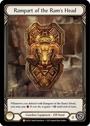 Rampart of the Ram's Head [ELE203] (Tales of Aria)  1st Edition Cold Foil