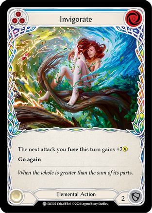 Invigorate (Blue) [ELE105] (Tales of Aria)  1st Edition Rainbow Foil