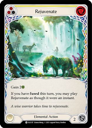 Rejuvenate (Yellow) [ELE107] (Tales of Aria)  1st Edition Normal
