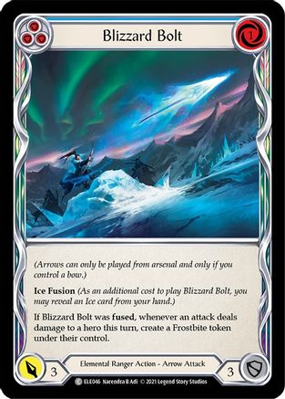 Blizzard Bolt (Blue) [U-ELE046] (Tales of Aria Unlimited)  Unlimited Rainbow Foil