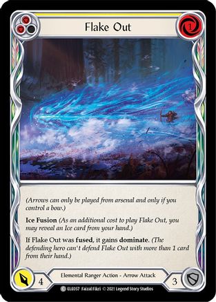Flake Out (Yellow) [U-ELE057] (Tales of Aria Unlimited)  Unlimited Rainbow Foil
