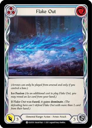 Flake Out (Blue) [U-ELE058] (Tales of Aria Unlimited)  Unlimited Rainbow Foil