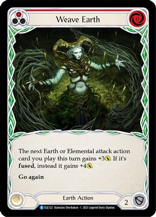 Weave Earth (Red) [U-ELE122] (Tales of Aria Unlimited)  Unlimited Normal