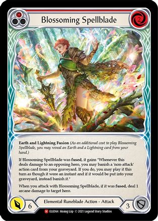 Blossoming Spellblade [ELE064] (Tales of Aria)  1st Edition Rainbow Foil