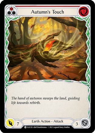 Autumn's Touch (Red) [ELE128] (Tales of Aria)  1st Edition Rainbow Foil