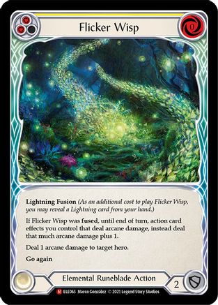 Flicker Wisp [ELE065] (Tales of Aria)  1st Edition Normal