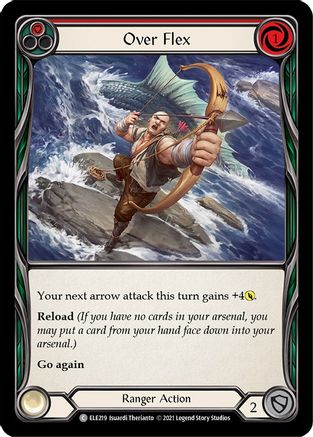 Over Flex (Red) [ELE219] (Tales of Aria)  1st Edition Rainbow Foil
