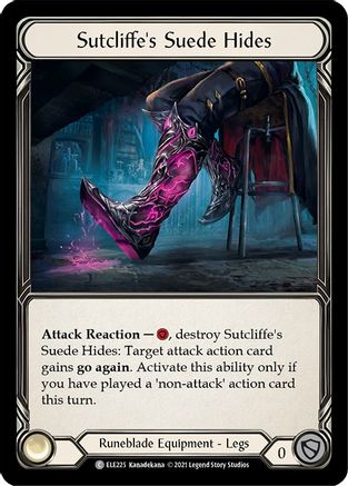 Sutcliffe's Suede Hides [U-ELE225] (Tales of Aria Unlimited)  Unlimited Rainbow Foil