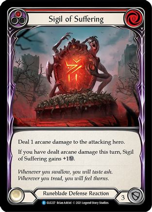 Sigil of Suffering (Red) [U-ELE227] (Tales of Aria Unlimited)  Unlimited Rainbow Foil