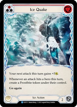 Ice Quake (Red) [ELE151] (Tales of Aria)  1st Edition Normal