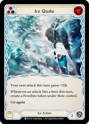 Ice Quake (Yellow) [ELE152] (Tales of Aria)  1st Edition Normal