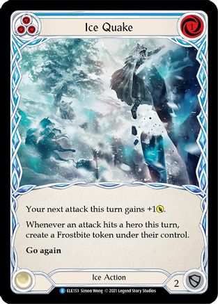 Ice Quake (Blue) [ELE153] (Tales of Aria)  1st Edition Normal