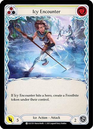 Icy Encounter (Yellow) [ELE158] (Tales of Aria)  1st Edition Normal