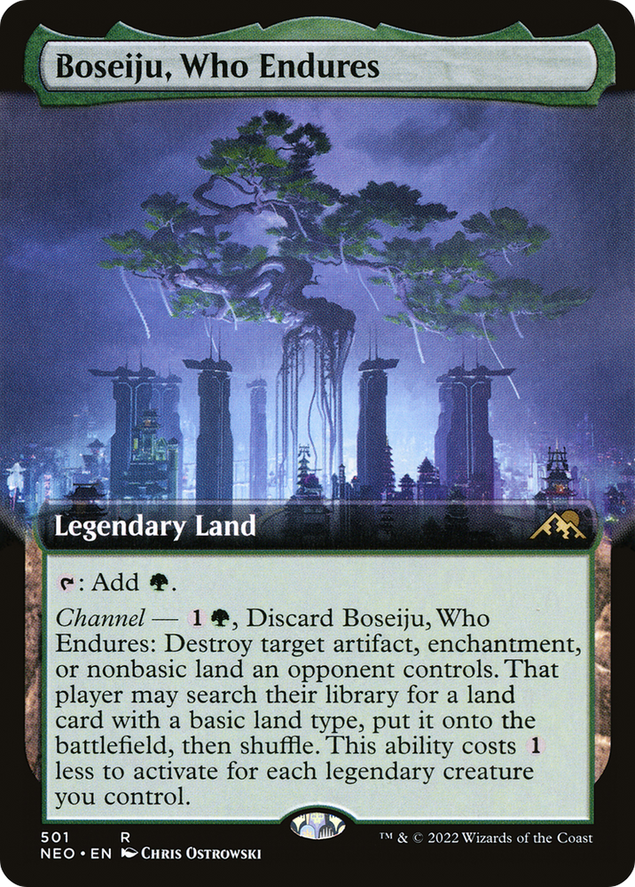 Boseiju, Who Endures (Extended Art) [Kamigawa: Neon Dynasty]